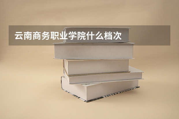 云南商務(wù)職業(yè)學院什么檔次
