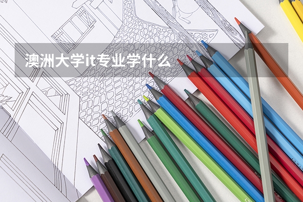 澳洲大學it專業學什么