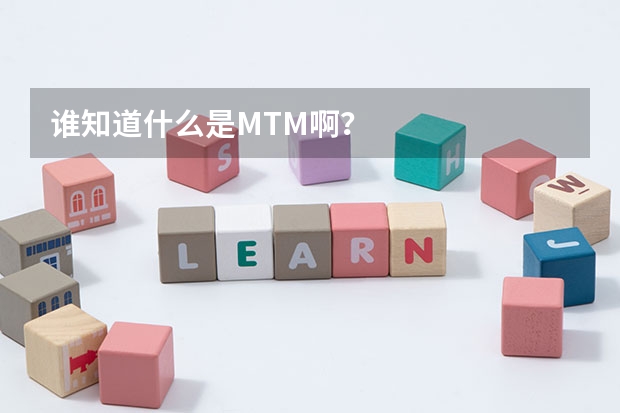誰(shuí)知道什么是MTM啊？