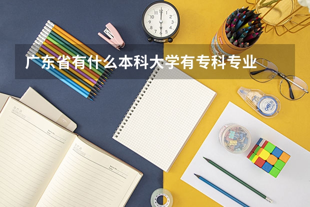 廣東省有什么本科大學(xué)有專科專業(yè)